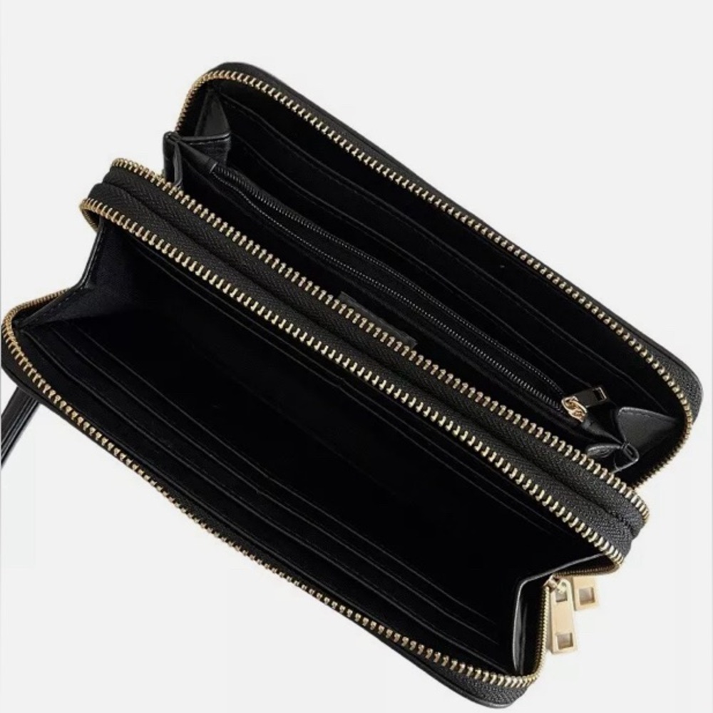 COPY - A New Day Wallet Black Double Zip